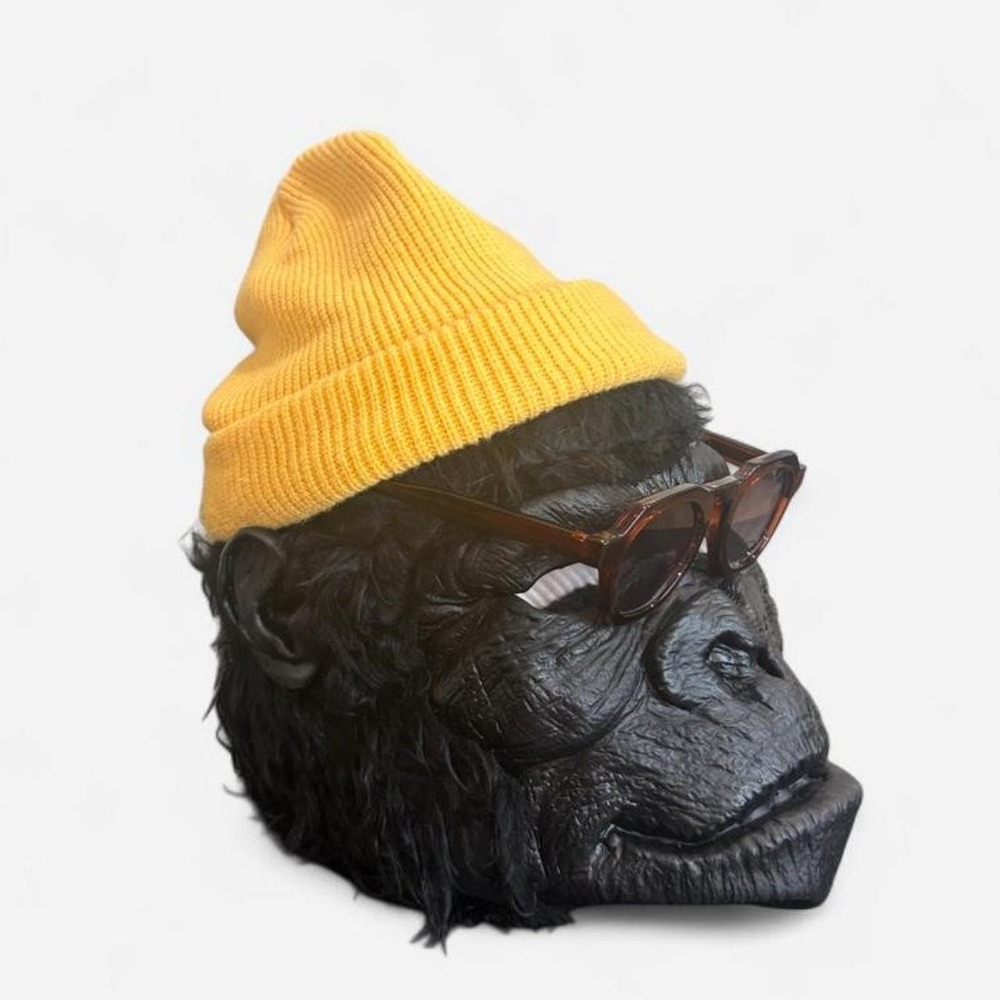 Cotton On Yellow Ribbed Knit Beanie